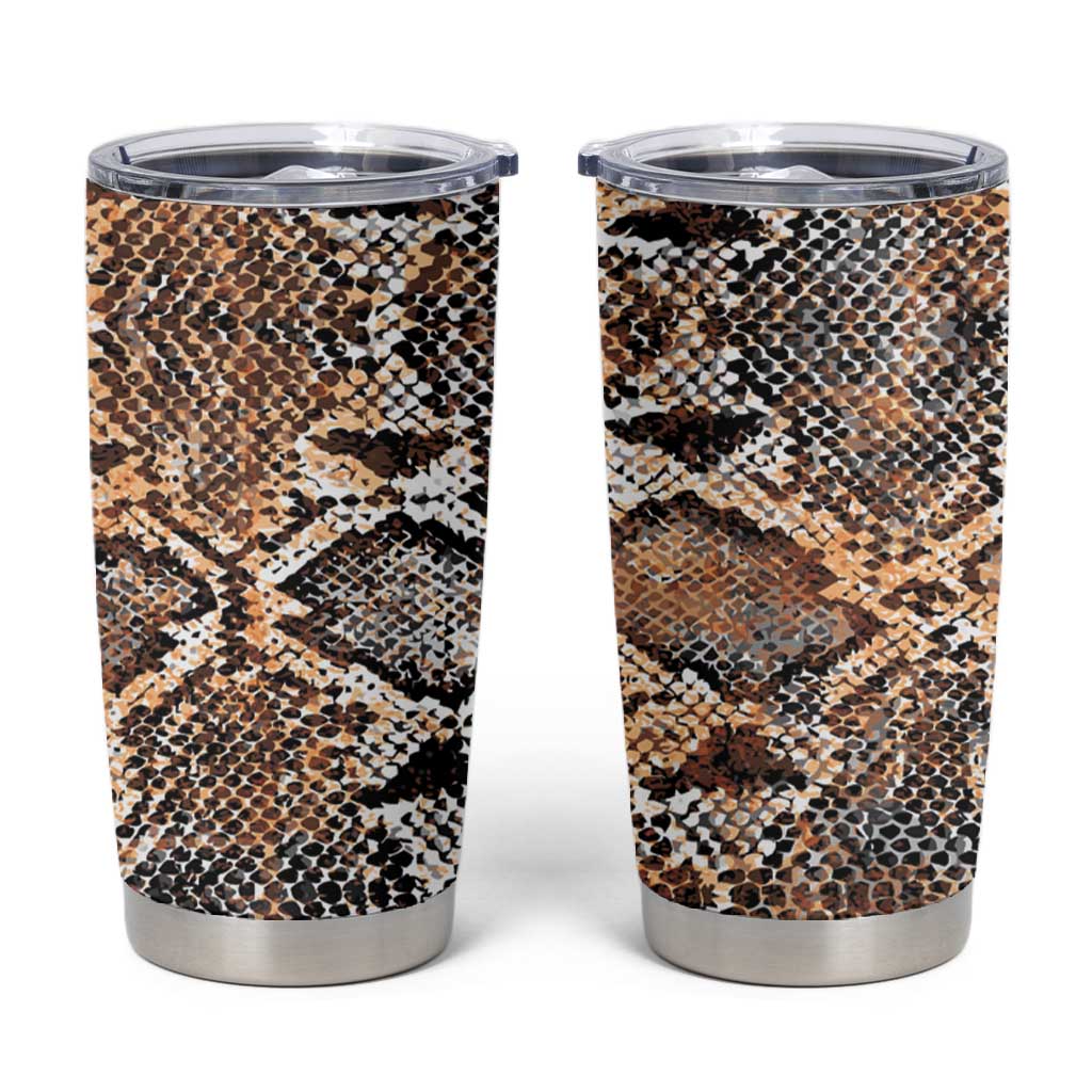 African Wild Animal Skins Tumbler Cup Vintage Snake Skin Pattern - African Pride