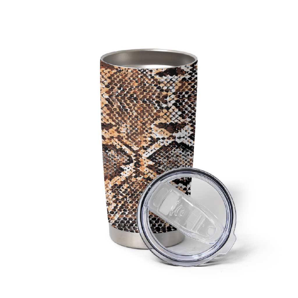 African Wild Animal Skins Tumbler Cup Vintage Snake Skin Pattern - African Pride