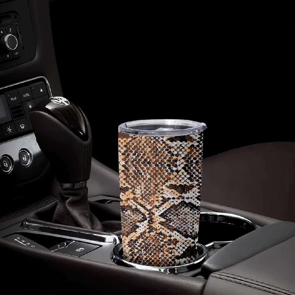 African Wild Animal Skins Tumbler Cup Vintage Snake Skin Pattern - African Pride