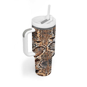 African Wild Animal Skins Tumbler With Handle Vintage Snake Skin Pattern - African Pride