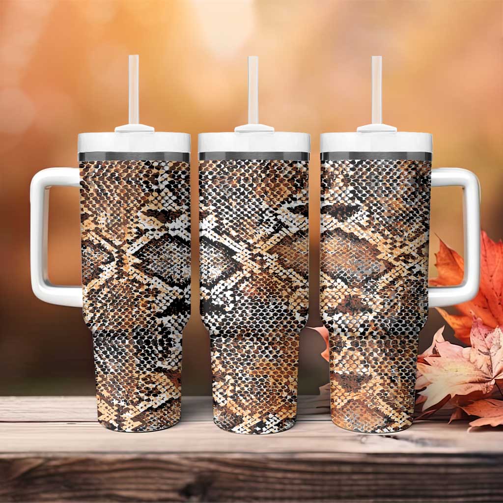 African Wild Animal Skins Tumbler With Handle Vintage Snake Skin Pattern - African Pride