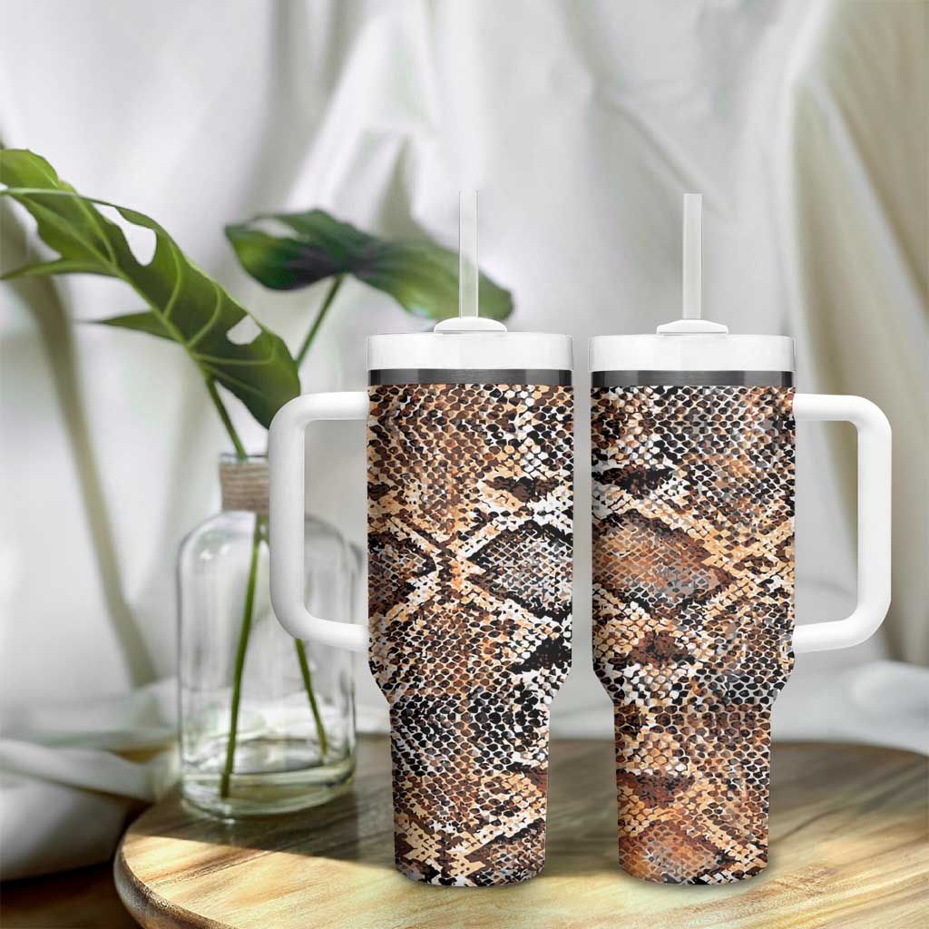 African Wild Animal Skins Tumbler With Handle Vintage Snake Skin Pattern - African Pride