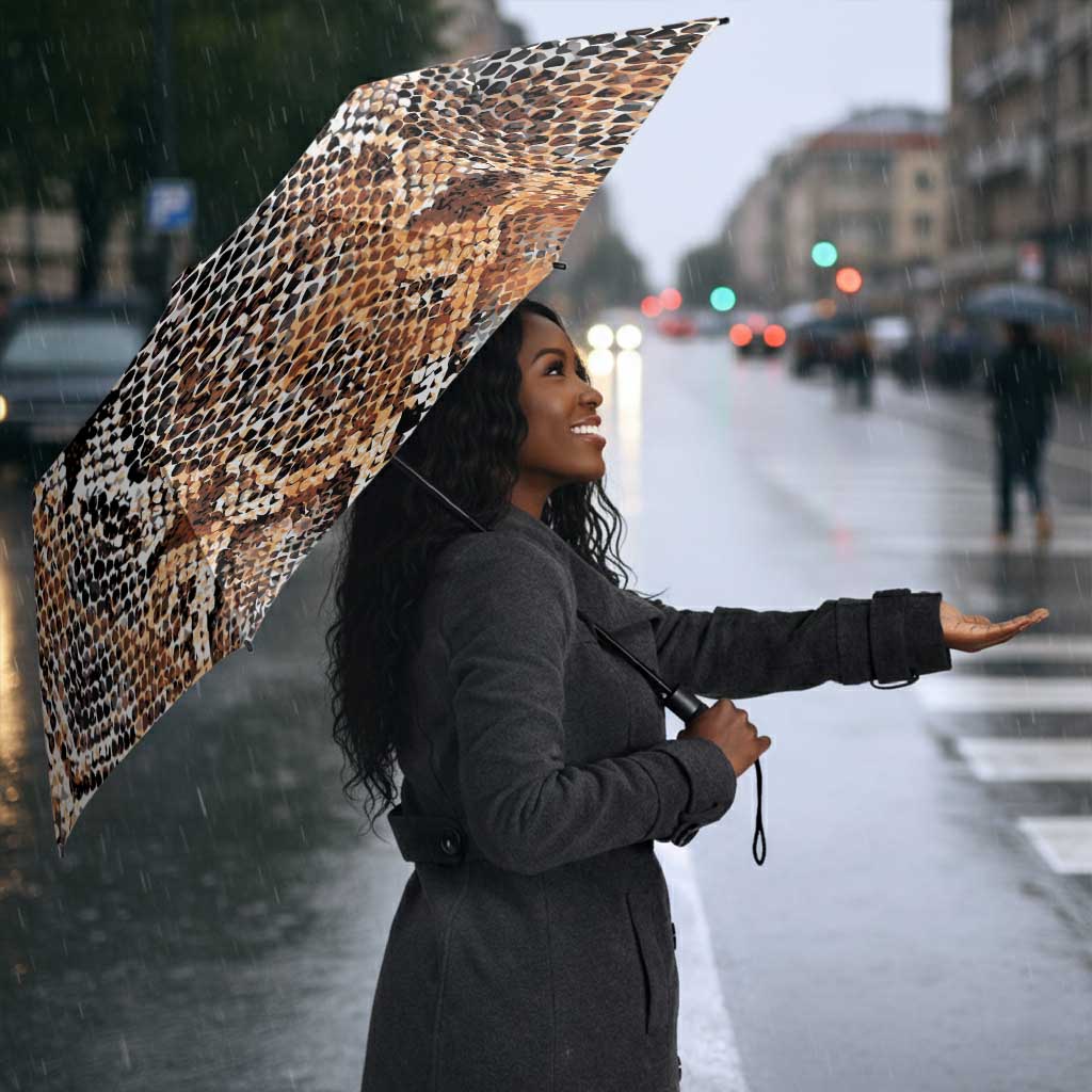 African Wild Animal Skins Umbrella Vintage Snake Skin Pattern