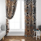 African Wild Animal Skins Window Curtain Vintage Snake Skin Pattern - African Pride