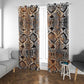 African Wild Animal Skins Window Curtain Vintage Snake Skin Pattern - African Pride