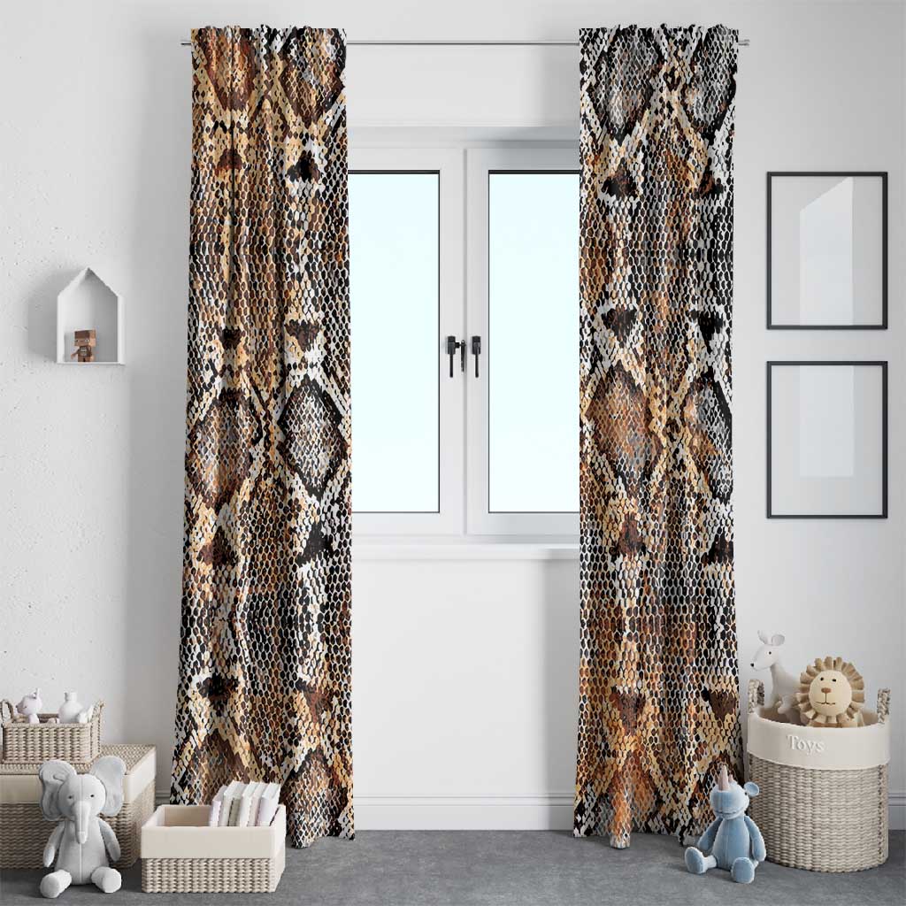 African Wild Animal Skins Window Curtain Vintage Snake Skin Pattern - African Pride