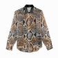 African Wild Animal Skins Women Casual Shirt Vintage Snake Skin Pattern - African Pride
