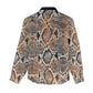 African Wild Animal Skins Women Casual Shirt Vintage Snake Skin Pattern - African Pride