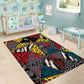 African Wild Animal Skins Area Rug Triangles Pattern Afro Pattern Style - African Pride