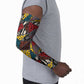 African Wild Animal Skins Arm Sleeves Triangles Pattern Afro Pattern Style