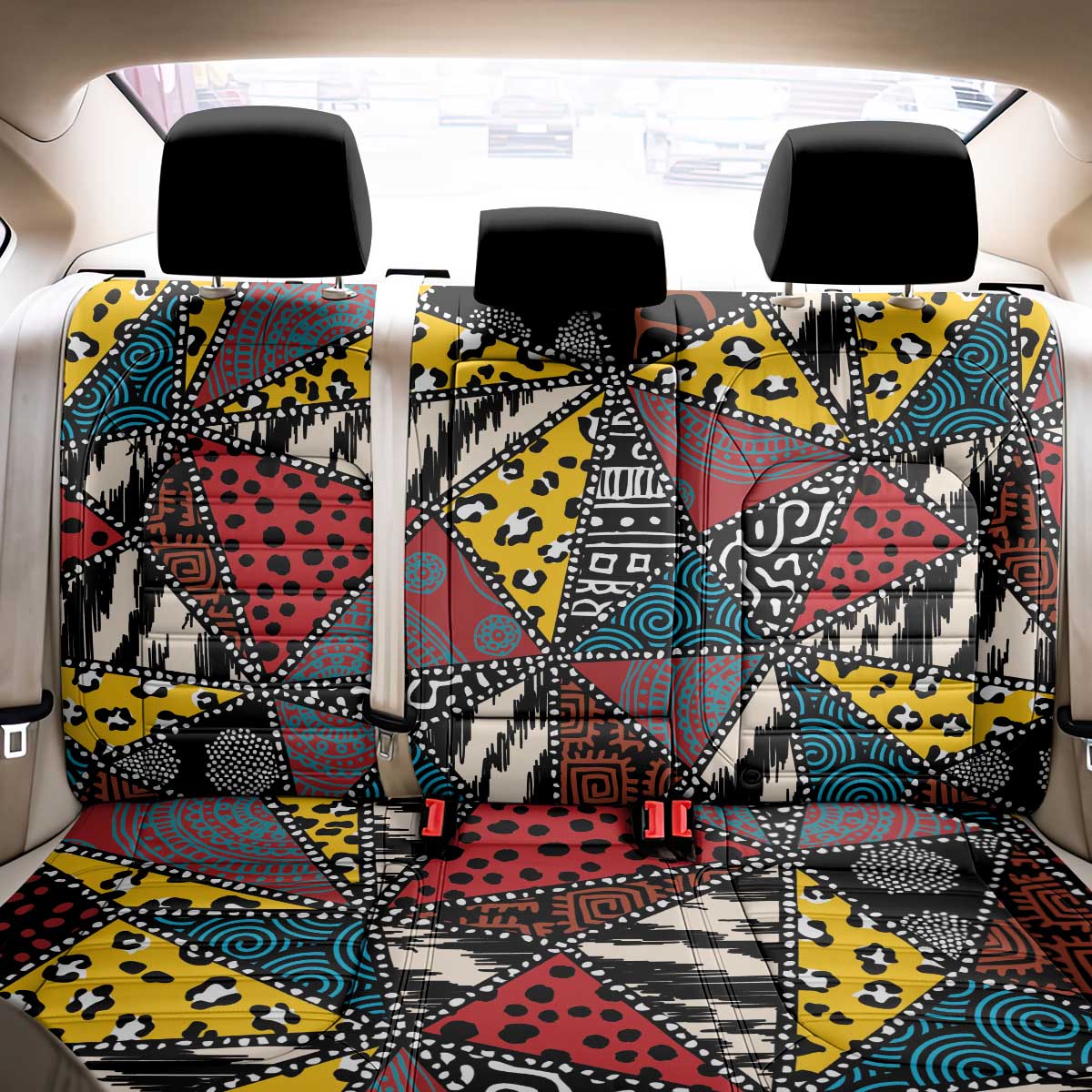 African Wild Animal Skins Back Car Seat Cover Triangles Pattern Afro Pattern Style - African Pride
