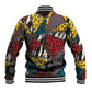 African Wild Animal Skins Baseball Jacket Triangles Pattern Afro Pattern Style - African Pride
