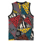 African Wild Animal Skins Basketball Jersey Triangles Pattern Afro Pattern Style - African Pride