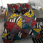African Wild Animal Skins Bedding Set Triangles Pattern Afro Pattern Style - African Pride