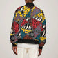 African Wild Animal Skins Bomber Jacket Triangles Pattern Afro Pattern Style - African Pride