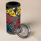 African Wild Animal Skins 4 in 1 Can Cooler Tumbler Triangles Pattern Afro Pattern Style - African Pride
