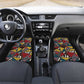 African Wild Animal Skins Car Mats Triangles Pattern Afro Pattern Style - African Pride