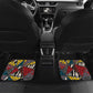 African Wild Animal Skins Car Mats Triangles Pattern Afro Pattern Style - African Pride
