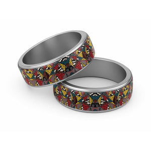 African Wild Animal Skins Classic Ring Triangles Pattern Afro Pattern Style - African Pride