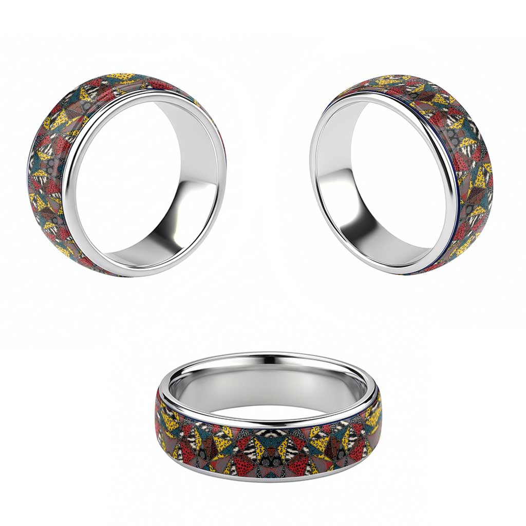 African Wild Animal Skins Classic Ring Triangles Pattern Afro Pattern Style - African Pride