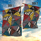 African Wild Animal Skins Garden Flag Triangles Pattern Afro Pattern Style - African Pride