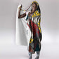 African Wild Animal Skins Hooded Blanket Triangles Pattern Afro Pattern Style - African Pride