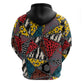 African Wild Animal Skins Hoodie Triangles Pattern Afro Pattern Style - African Pride
