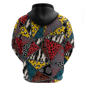 African Wild Animal Skins Hoodie Triangles Pattern Afro Pattern Style - African Pride