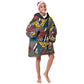 African Wild Animal Skins Kid Wearable Blanket Hoodie Triangles Pattern Afro Pattern Style - African Pride