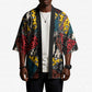 African Wild Animal Skins Kimono Triangles Pattern Afro Pattern Style