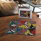 African Wild Animal Skins Puzzle Triangles Pattern Afro Pattern Style
