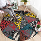 African Wild Animal Skins Round Carpet Triangles Pattern Afro Pattern Style - African Pride