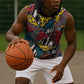 African Wild Animal Skins Sleeveless Hoodie Triangles Pattern Afro Pattern Style - African Pride