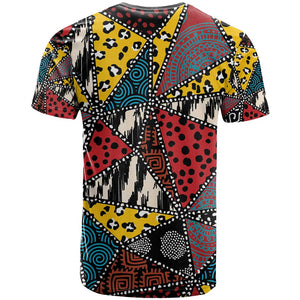 African Wild Animal Skins T shirt Triangles Pattern Afro Pattern Style - African Pride