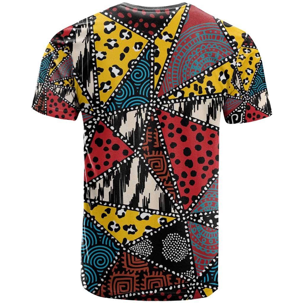 African Wild Animal Skins T shirt Triangles Pattern Afro Pattern Style - African Pride