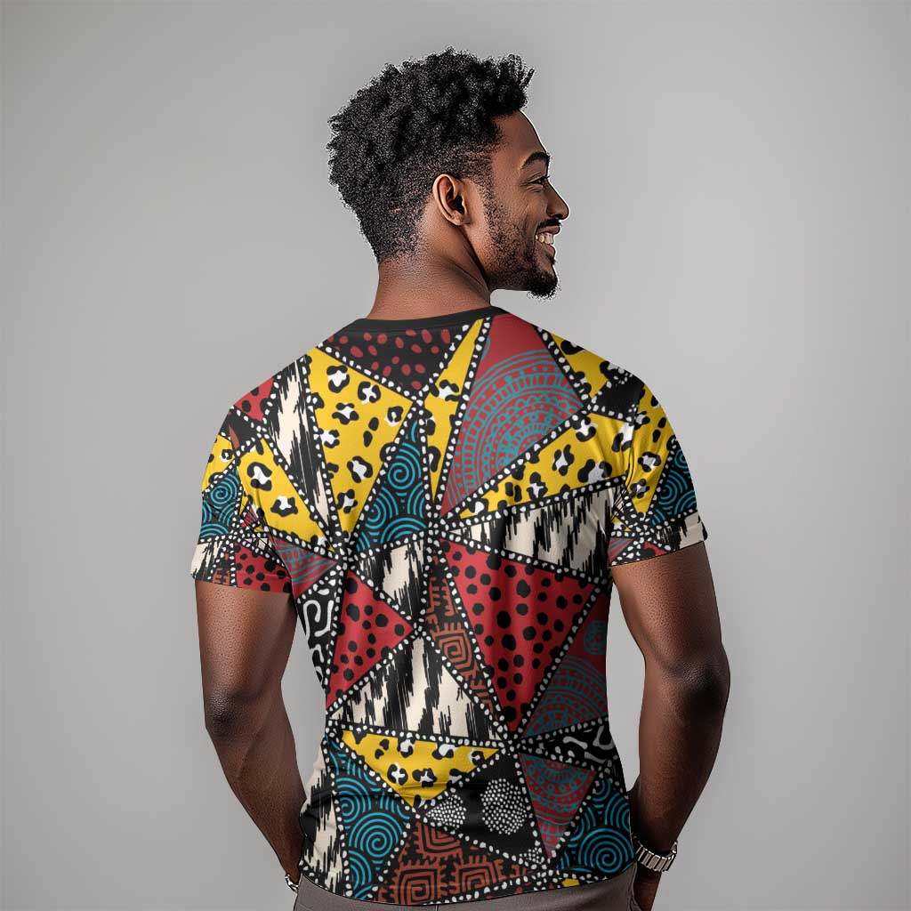 African Wild Animal Skins T shirt Triangles Pattern Afro Pattern Style - African Pride