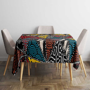 African Wild Animal Skins Tablecloth Triangles Pattern Afro Pattern Style - African Pride