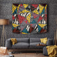 African Wild Animal Skins Tapestry Triangles Pattern Afro Pattern Style - African Pride