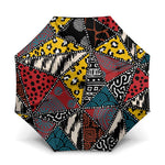 African Wild Animal Skins Umbrella Triangles Pattern Afro Pattern Style