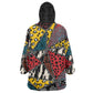African Wild Animal Skins Wearable Blanket Hoodie Triangles Pattern Afro Pattern Style - African Pride