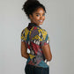 African Wild Animal Skins Women Polo Shirt Triangles Pattern Afro Pattern Style - African Pride