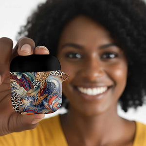 African Wild Animal Skins AirPods Case Unique Leopard Zebra And Snake Patterns