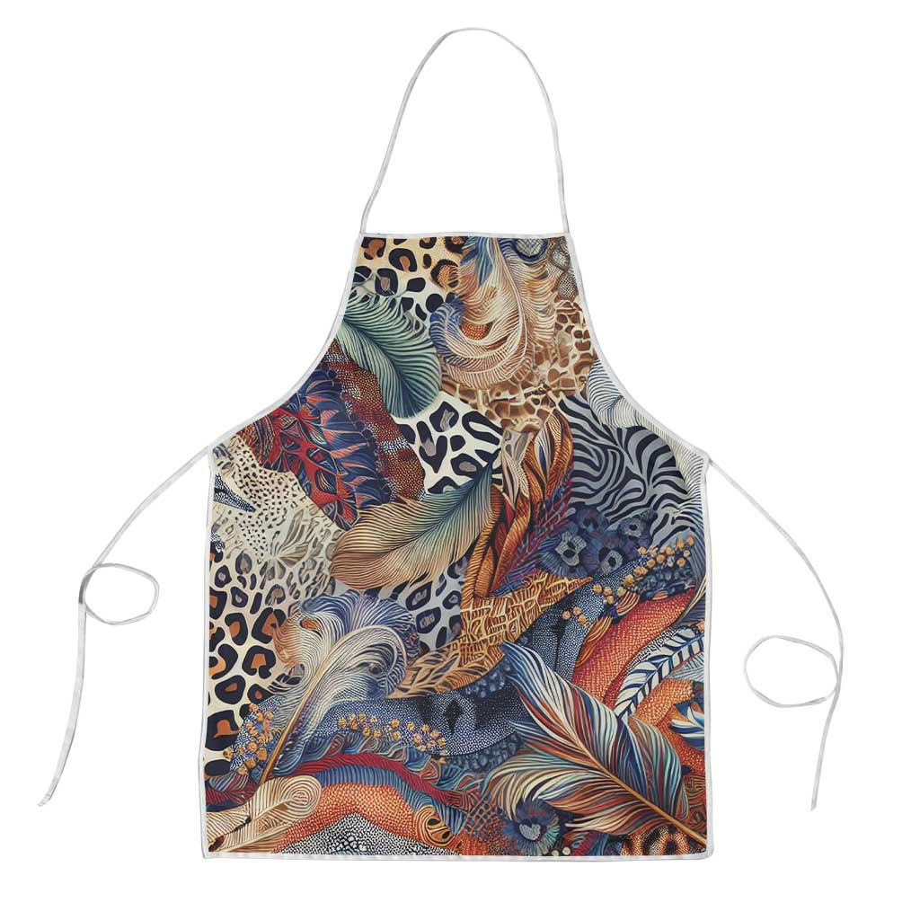 African Wild Animal Skins Apron Unique Leopard Zebra And Snake Patterns ...