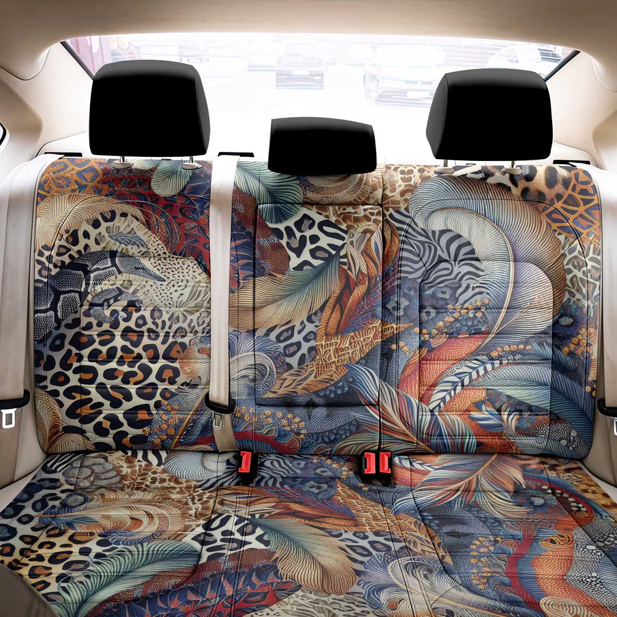African Wild Animal Skins Back Car Seat Cover Unique Leopard Zebra And Snake Patterns - African Pride