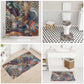 African Wild Animal Skins Bathroom Set Unique Leopard Zebra And Snake Patterns