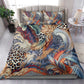 African Wild Animal Skins Bedding Set Unique Leopard Zebra And Snake Patterns - African Pride