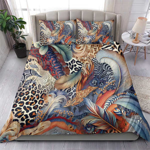 African Wild Animal Skins Bedding Set Unique Leopard Zebra And Snake Patterns - African Pride