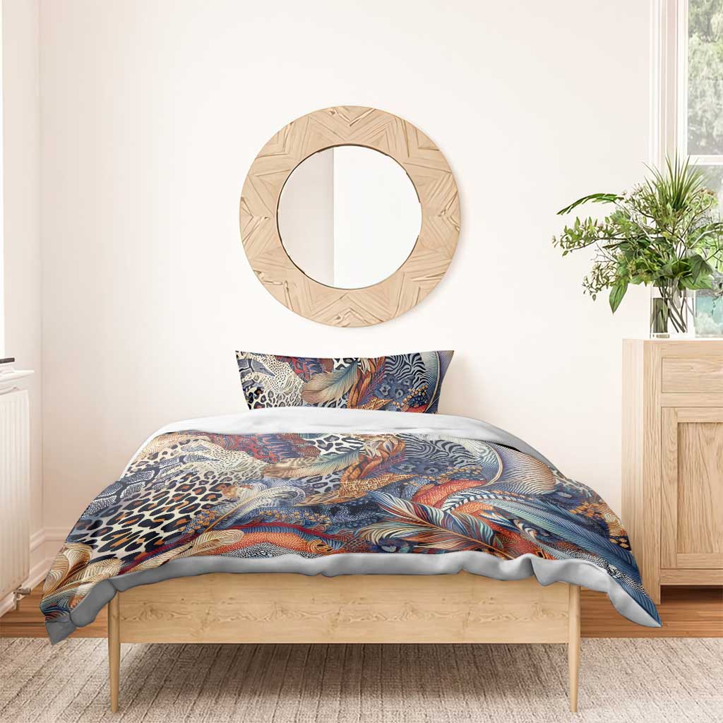 African Wild Animal Skins Bedding Set Unique Leopard Zebra And Snake Patterns - African Pride