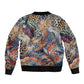 African Wild Animal Skins Bomber Jacket Unique Leopard Zebra And Snake Patterns - African Pride