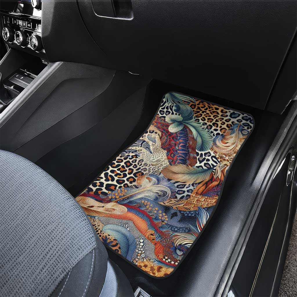 African Wild Animal Skins Car Mats Unique Leopard Zebra And Snake Patterns - African Pride
